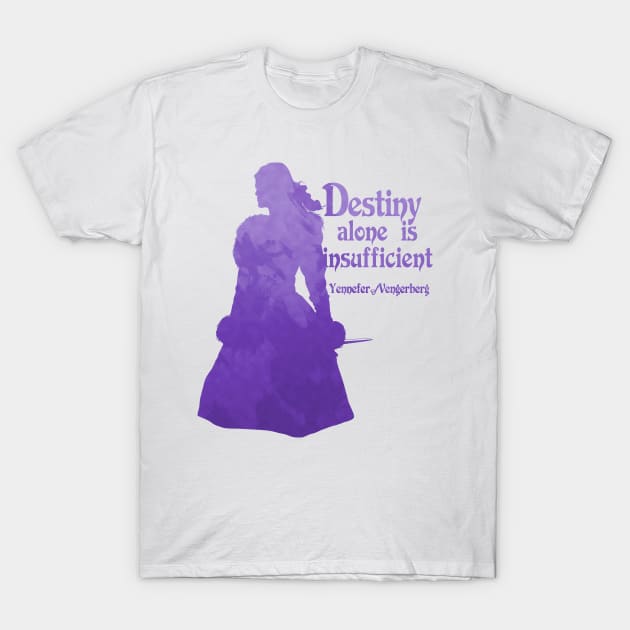 Yennefer, Destiny - The Witcher T-Shirt by Rackham